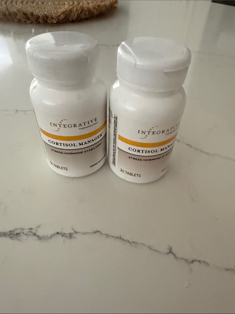 Cortisol Manager - White Supplement Bottle 2 bottles brand new and sealed